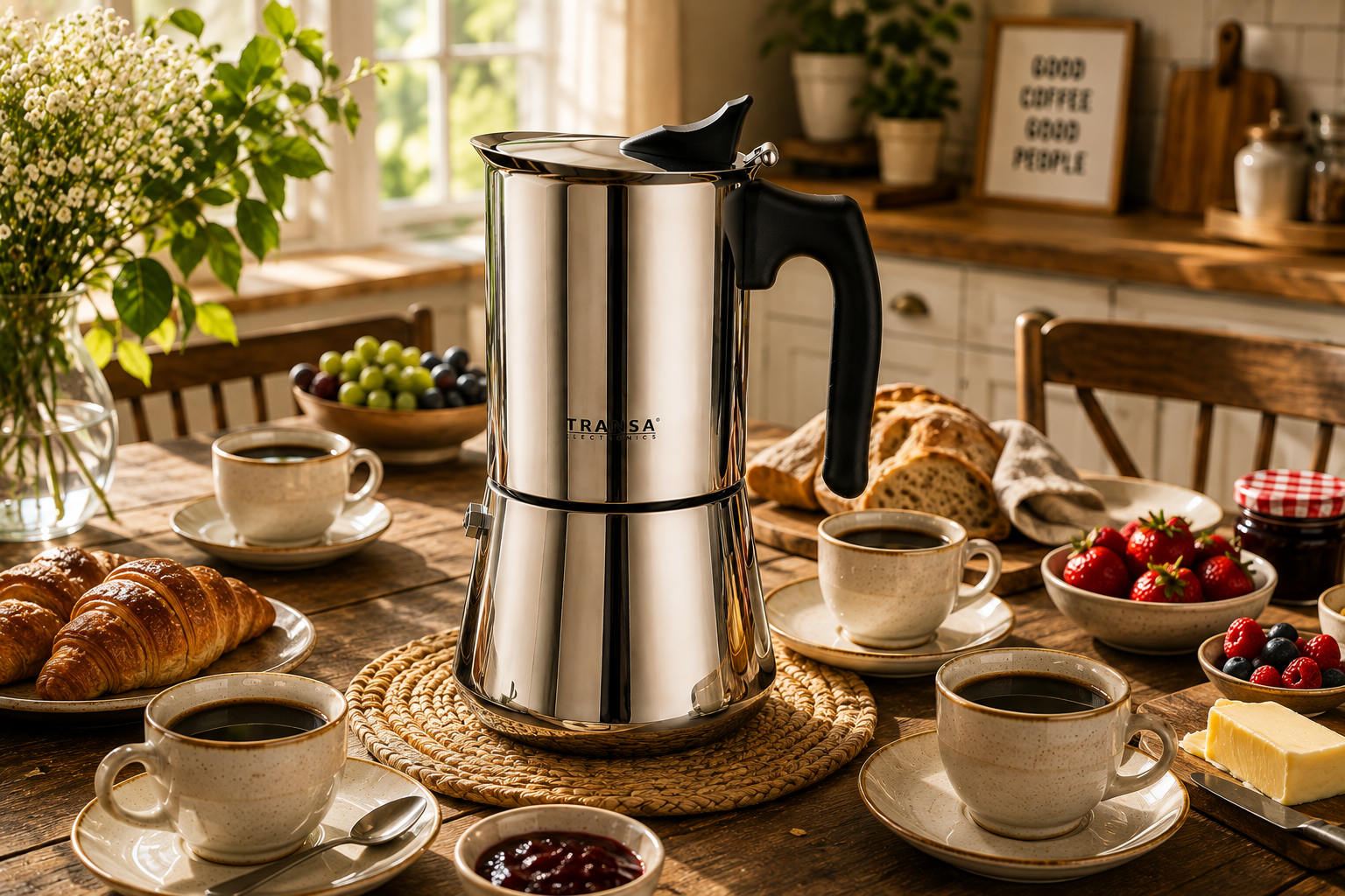 Aromatyczna kawa przygotowana w kawiarce Caffè 12 Tz Transa Electronics